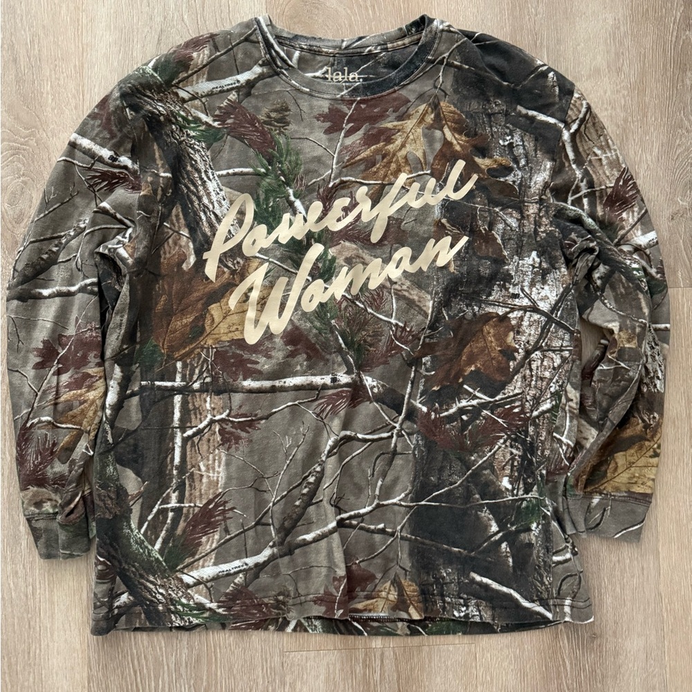 Dressed in LALA Camouflage Long Sleeve Tee